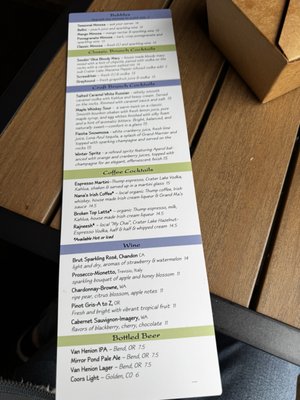 Menu photo 1 McKay Cottage Restaurant Bend, OR