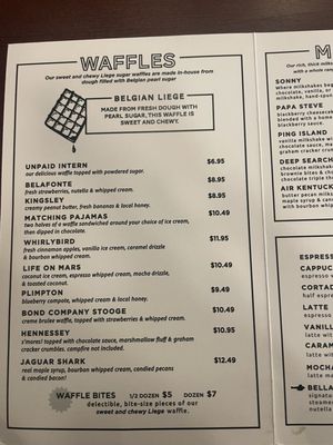 Menu photo 5 Cousteau's Waffle & Milkshake Bar  St. Augustine Beach, FL