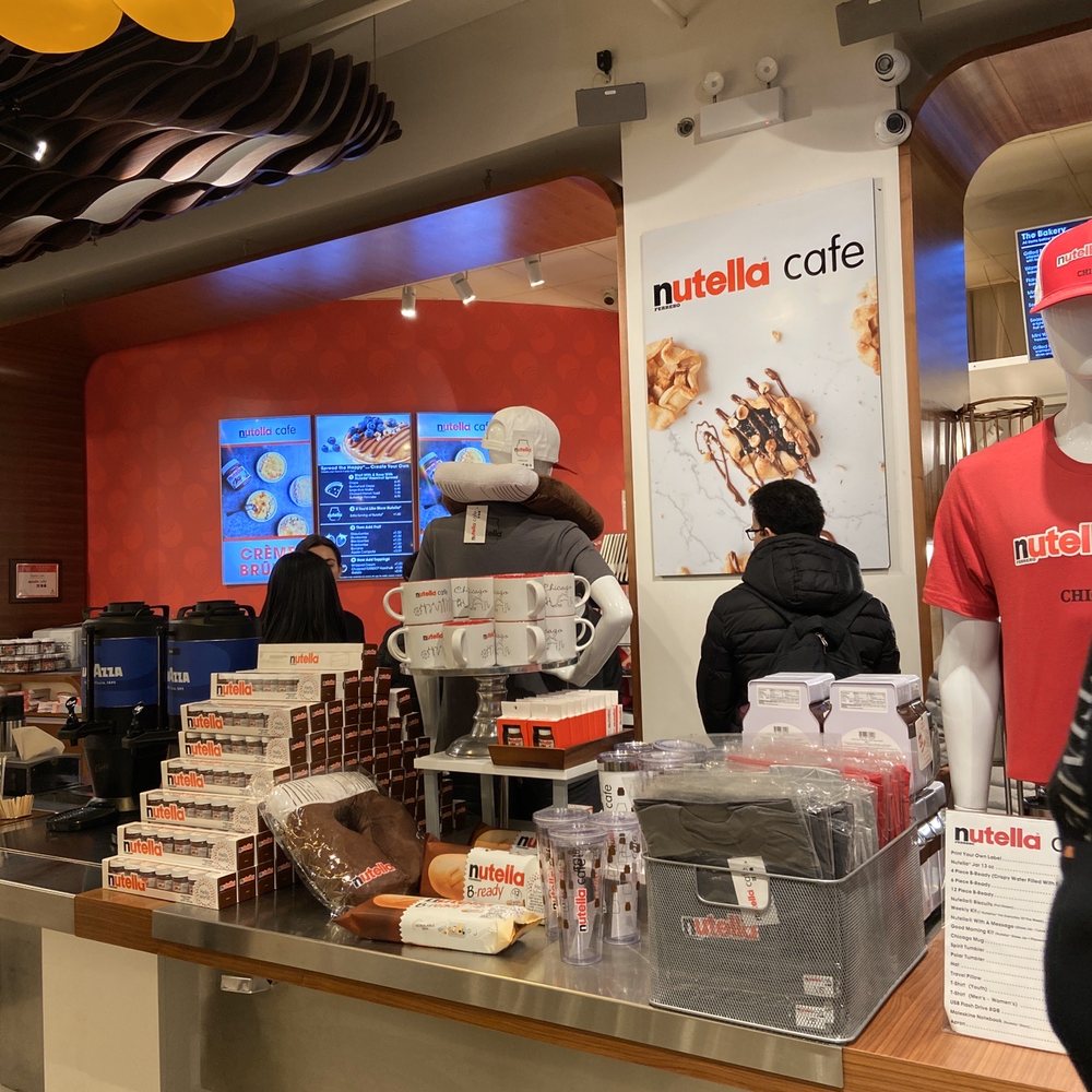 Nutella Cafe - Inside cafe - Desserts Near Me - Chicago, Illinois Nutella Cafe - Inside cafe - Desserts Near Me - Chicago, Illinois