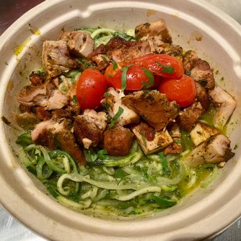 Zoodle Hot Bar - Chicken Pesto Zoodle - Gluten-Free Near Me - Oakland, California Zoodle Hot Bar - Chicken Pesto Zoodle - Gluten-Free Near Me - Oakland, California