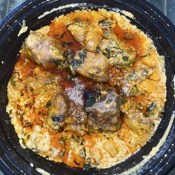 Triumph African Restaurant - Goat Egusi soup (with a side of fufu) - African Near Me - Fresno, California