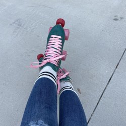 Sunshine Skate Shop - Chaya skates and smiley skate socks from Sunshine Skate Shop.