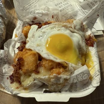 The Biscuit Bar - Tots-Fully Loaded Style - Breakfast & Brunch Near Me - Dallas, Texas The Biscuit Bar - Tots-Fully Loaded Style - Breakfast & Brunch Near Me - Dallas, Texas