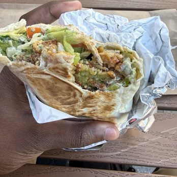 Lotus Falafel and Shawarma - Falafel Deluxe Sandwich - Mediterranean Near Me - Burlingame, California Lotus Falafel and Shawarma - Falafel Deluxe Sandwich - Mediterranean Near Me - Burlingame, California