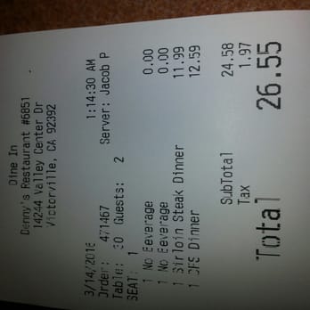 Denny's - Our recipient just so you know we were really here. - Diners Near Me - Victorville, California