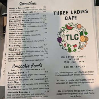 Three Ladies Cafe - Juice Bars & Smoothies Near Me - Davis, California