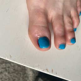 This is unacceptable and she was pretty rough with my toe.