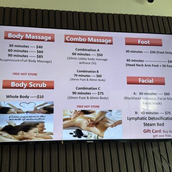Four Seasons Spa - Pricing - Massage Near Me - Fullerton, California