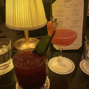 Melody's Piano Bar - two cocktails and a menu - Cocktail Bars Near Me - New York, New York Melody's Piano Bar - two cocktails and a menu - Cocktail Bars Near Me - New York, New York