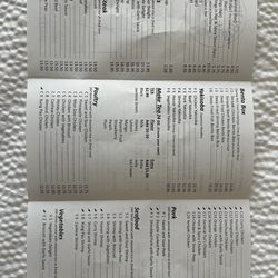 Sun Wok - Menu
