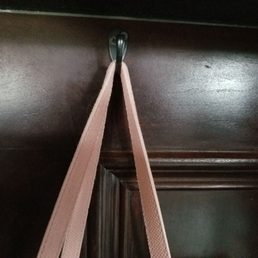 Purse hooks under the bar, yea.