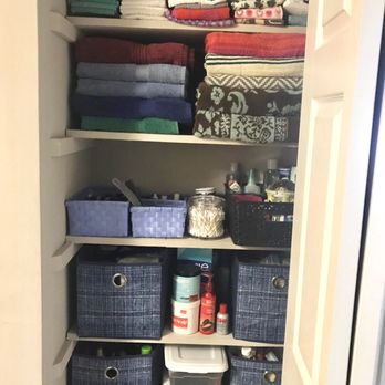 Ez Organizing Solutions - Linen closet decluttering ideas - Home Organization Near Me