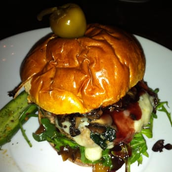 Red Table - Winemaker burger - caramelized onions, mushrooms, aged cheddar, cabernet reduction. http://Facebook.com/GoodEatsStacy - Gastropubs Near Me - Huntington Beach, California Red Table - Winemaker burger - caramelized onions, mushrooms, aged cheddar, cabernet reduction. http://Facebook.com/GoodEatsStacy - Gastropubs Near Me - Huntington Beach, California