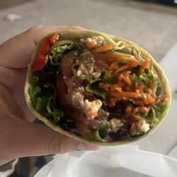 The Local Hub - Mediterranean wrap added carrots