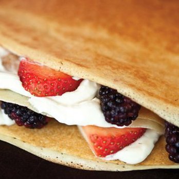 Crepes & More - a crepe with berries and whipped cream - Creperies Near Me - Brooklyn, New York Crepes & More - a crepe with berries and whipped cream - Creperies Near Me - Brooklyn, New York
