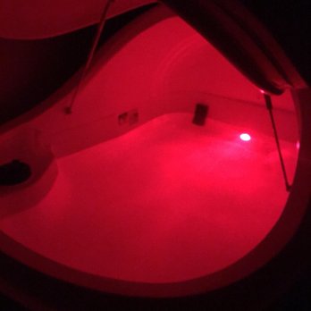Float Brothers Float Spa - Ocean room pod with red ambient light - Float Spa Near Me - Destin, Florida