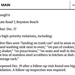 Closed by the Health Department. Closed by the Health Department.