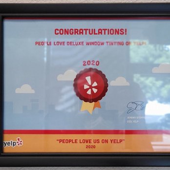 Deluxe Window Tinting - 2020's "people love us on Yelp" - Car Window Tinting Near Me - Roseville, California Deluxe Window Tinting - 2020's "people love us on Yelp" - Car Window Tinting Near Me - Roseville, California