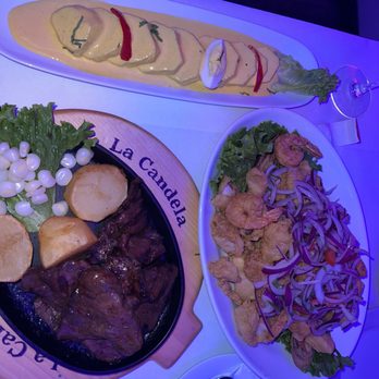 La Candela Restaurant - Anticuchos  Jalea Papa a la huancaina - Peruvian Near Me - Hicksville, New York