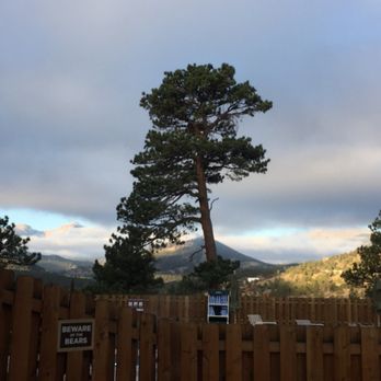 Historic Crag's Lodge - View from the deck/pool - Hotels Near Me - Estes Park, Colorado Historic Crag's Lodge - View from the deck/pool - Hotels Near Me - Estes Park, Colorado