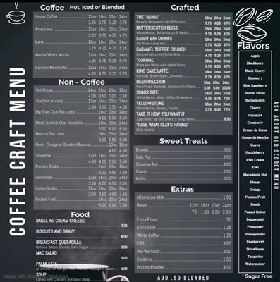 Menu photo 1 Coffee Craft Salem, OR