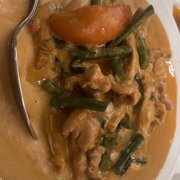 Chicken panang was ok. Chicken panang was ok.