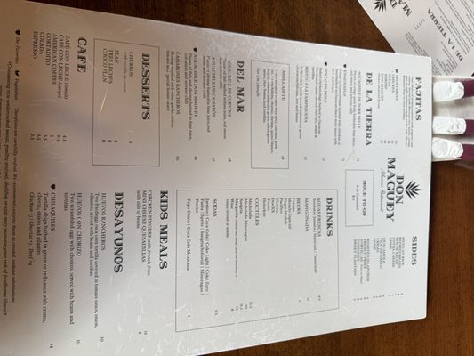 Menu photo 1 Don Maguey Mexican Restaurant Miami, FL Menu photo 1 Don Maguey Mexican Restaurant Miami, FL