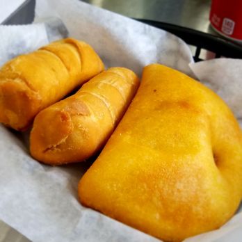 Milly's Empanada Factory - Beef Empanda and two Cheese Filled rolls...all very good!!!! - Venezuelan Near Me - Miami, Florida Milly's Empanada Factory - Beef Empanda and two Cheese Filled rolls...all very good!!!! - Venezuelan Near Me - Miami, Florida