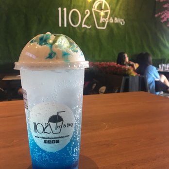 1102 Bubble Tea & Bites - Blue Ocean Italian Soda - Desserts Near Me - Arlington, Texas