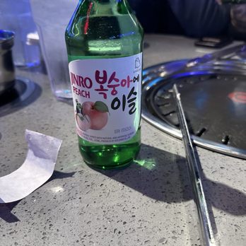 KPOT Korean BBQ & Hot Pot - Peach soju - Korean Near Me - Rogers, Arkansas KPOT Korean BBQ & Hot Pot - Peach soju - Korean Near Me - Rogers, Arkansas