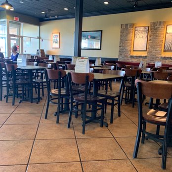 Jason's Deli - Social distancing. Many tables marked, "Please leave this table empty." - Delis Near Me - West Des Moines, Iowa