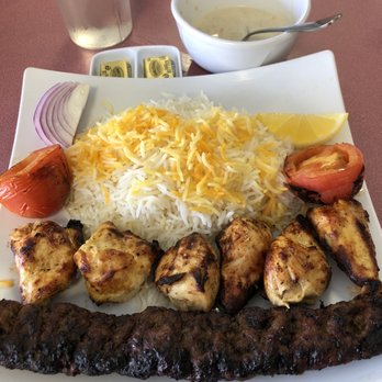 BiBi Mediterranean Restaurant - Mix of Chicken & Kubeidah - Persian/Iranian Near Me - Oklahoma City, Oklahoma