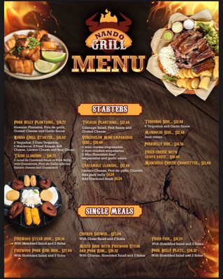 Menu photo 3 Nando Grill Orlando, FL