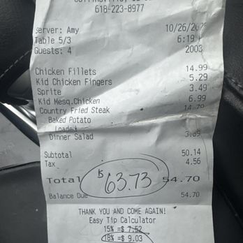Colton's Steak House & Grill - Receipt given - American Near Me - Collinsville, Illinois Colton's Steak House & Grill - Receipt given - American Near Me - Collinsville, Illinois