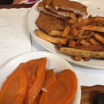 Metro Restaurant - Kids meal, schnitzel fries and carrots - German Near Me - Kitchener, Ontario Metro Restaurant - Kids meal, schnitzel fries and carrots - German Near Me - Kitchener, Ontario