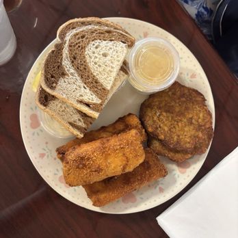 Hiawatha Bar & Grill - Panko battered cod with potato pancakes - Venues & Event Spaces Near Me - Sturtevant, Wisconsin
