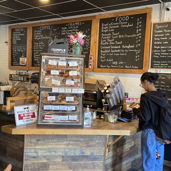 The Simple Coffee House - Front counter--always a great selection of seasonal drinks - Coffee & Tea Near Me - San Diego, California