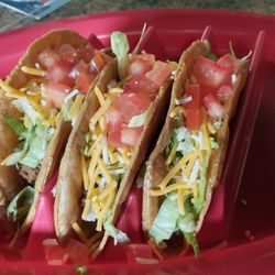 Hard shell tacos, Maria makes the shells too!