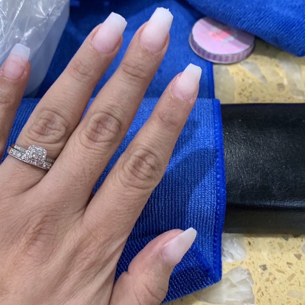 Lovely nails - What they looked like before he began to file like crazy! - Nail Salons Near Me - Menifee, California Lovely nails - What they looked like before he began to file like crazy! - Nail Salons Near Me - Menifee, California