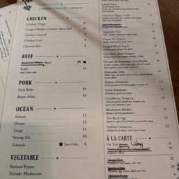 Menu as of June 13 Menu as of June 13