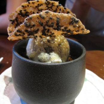 Cha-An - black sesame creme brulee - Japanese Near Me - New York, New York Cha-An - black sesame creme brulee - Japanese Near Me - New York, New York
