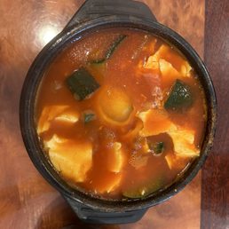 Vegetable tofu soup (hot)