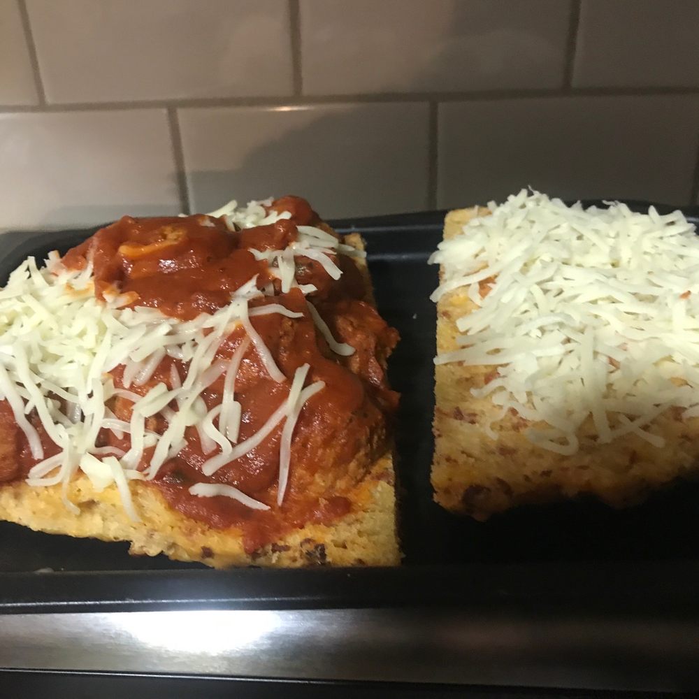 Pepperoni Cheddar meatball sandwich! The bread is delicious Pepperoni Cheddar meatball sandwich! The bread is delicious