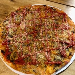 Toasted ravioli pizza