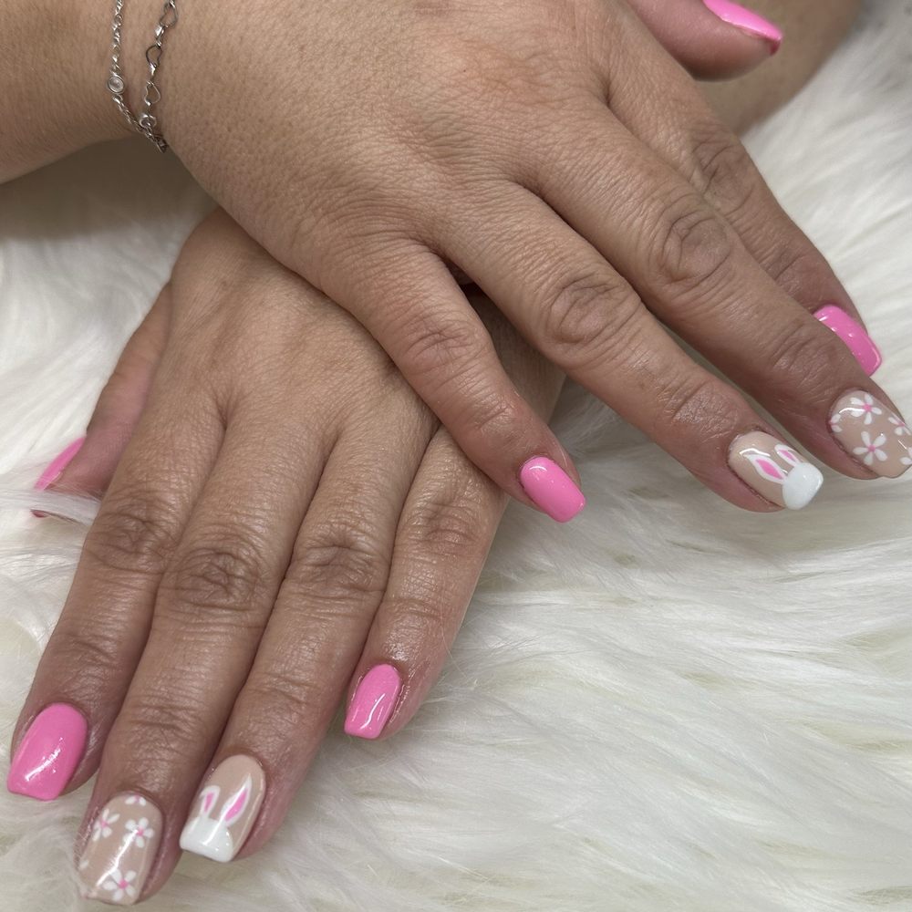 Holly Nails & Spa 2 - Acrylic spring nails! - Nail Salons Near Me - Riverside, California