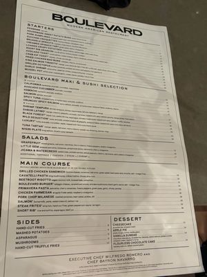 Menu photo 1 Boulevard Arlington, VA Menu photo 1 Boulevard Arlington, VA