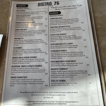 Bistro 76 Cafe & Catering - Menu - Breakfast & Brunch Near Me - Edmonds, Washington