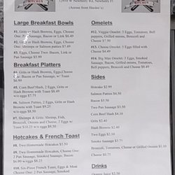 Young's Kitchen - Breakfast menu.