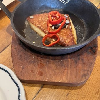 TAVERNA - Fried Cheese Saganaki - Greek Near Me - Palo Alto, California