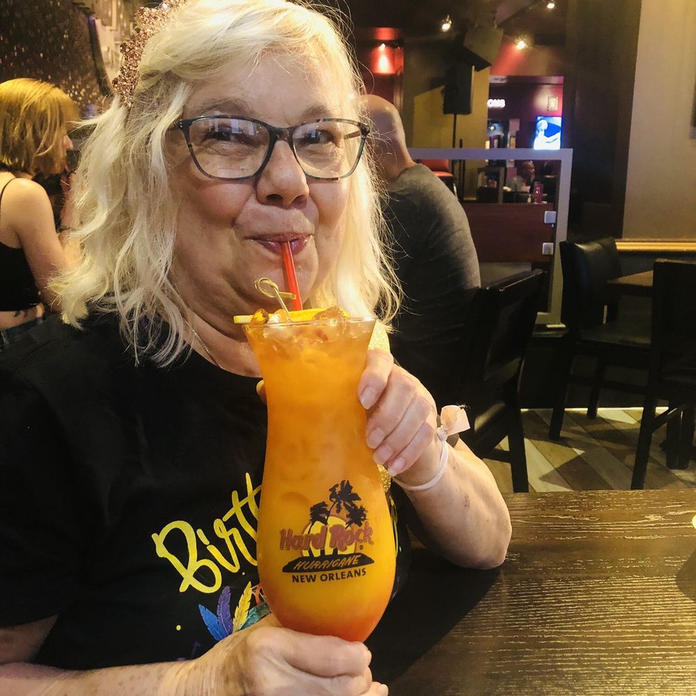 Hard Rock Cafe - Hurricane in souvenir glass - American Near Me - New Orleans, Louisiana Hard Rock Cafe - Hurricane in souvenir glass - American Near Me - New Orleans, Louisiana